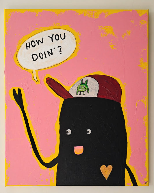How you doin'? (pair of paintings)