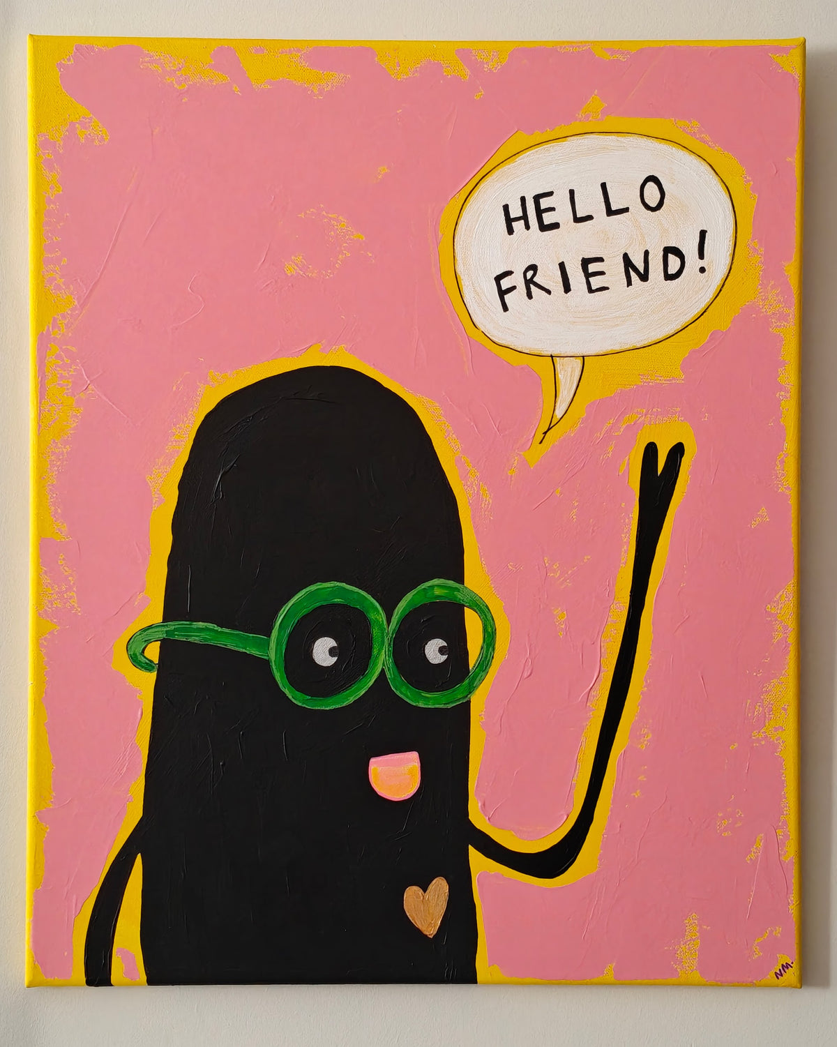 How you doin'? (pair of paintings)